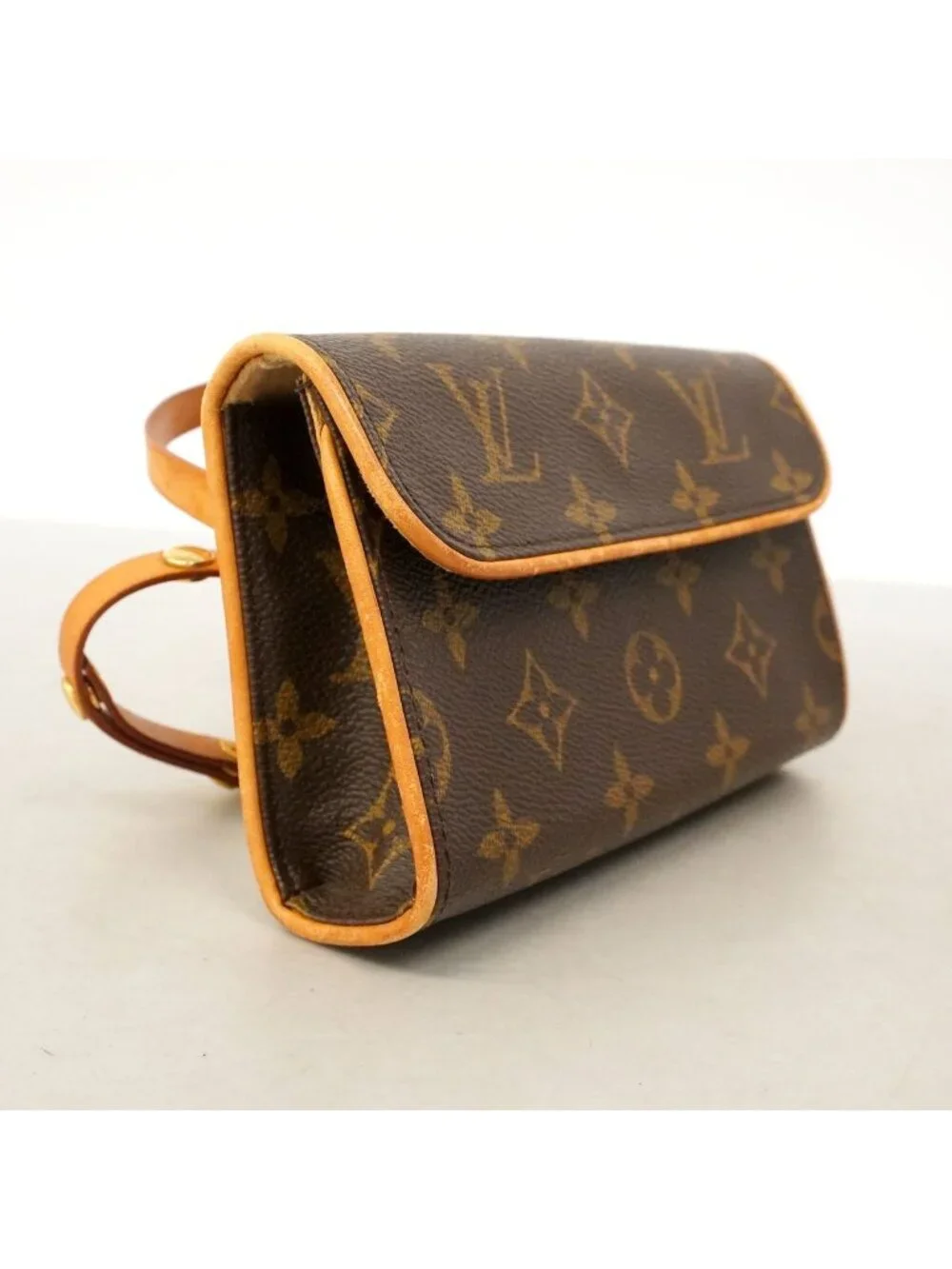 Louis Vuitton Waist Bag Monogram Pochette Florentine Brown